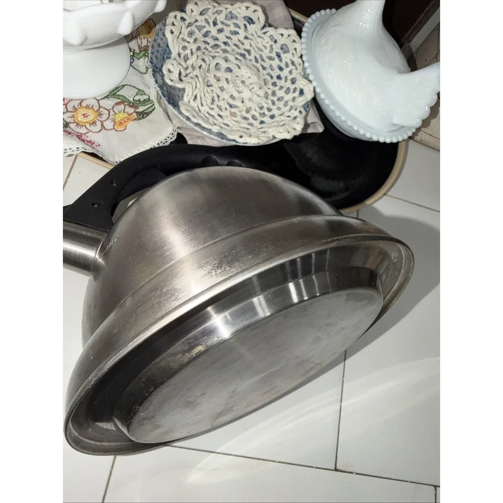 Whistling‎ Tea Kettle Stainless Teapot Induction, Gas, Electric Range Top Kettle
